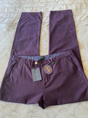 Ted Baker Unisex Deep Purple Chinos
